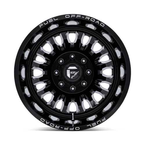 Fuel Off-Road Aluminum Wheels 20X8.25 Arc Dually D868 Gloss Black Milled