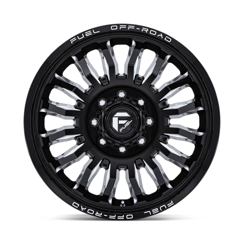 Fuel Off-Road Aluminum Wheels 22X8.25 Arc Dually D868 Gloss Black Milled