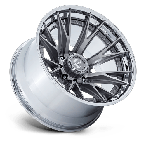 Fuel Off-Road Aluminum Wheels 20X10 Catalyst FC402 Platinum W/ Chrome Lip