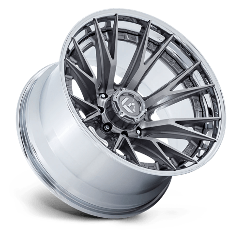 Fuel Off-Road Aluminum Wheels 22X10 Catalyst FC402 Platinum W/ Chrome Lip