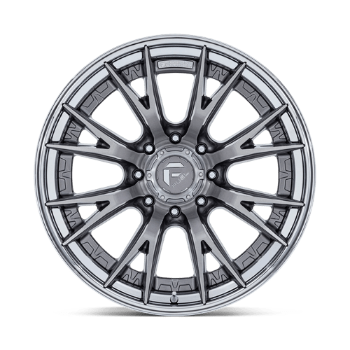 Fuel Off-Road Aluminum Wheels 24X12 Catalyst FC402 Platinum W/ Chrome Lip