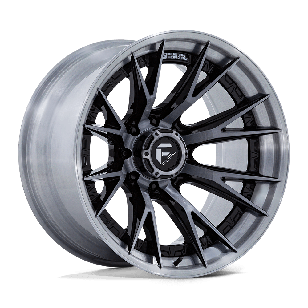 Fuel Off-Road Aluminum Wheels 22X10 Catalyst FC402 Gloss Black W/ Brushed Gray Tint Face & Lip