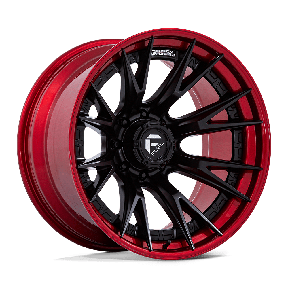 Fuel Off-Road D402 22X10 Matte Black W/ Candy Red Lip 8x180 -18mm