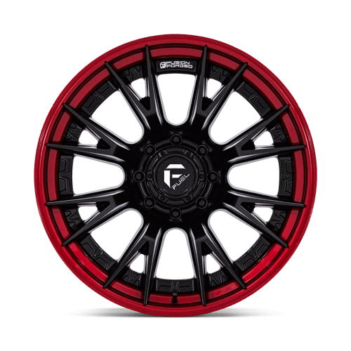 Fuel Off-Road Aluminum Wheels 22X10 Catalyst FC402 Matte Black W/ Candy Red Lip
