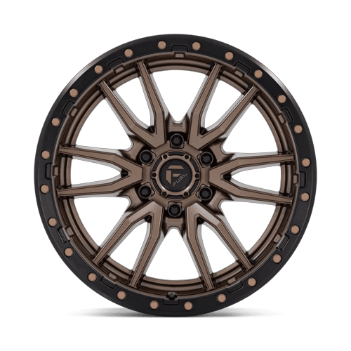 Fuel Off-Road Aluminum Wheels 20X9 Rebel D681 Matte Bronze Black Bead Ring