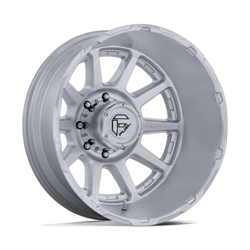 Fuel Off-Road Aluminum Wheels 24X8.25 Circuit Dually D912 Gloss Silver W/ Machined Face