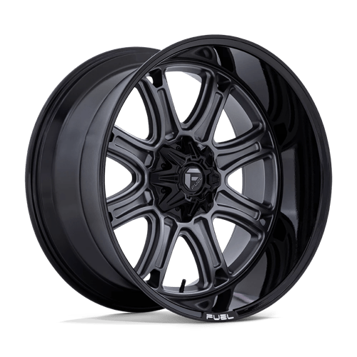 Fuel Off-Road Aluminum Wheels 22X9 DARKSTAR Matte Gunmetal W/ Black Lip