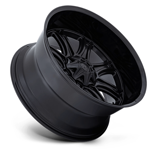 Fuel Off-Road Aluminum Wheels 22X9 DARKSTAR Matte Black W/ Gloss Black Lip