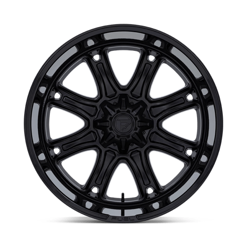 Fuel Off-Road Aluminum Wheels 22X9 DARKSTAR Matte Black W/ Gloss Black Lip