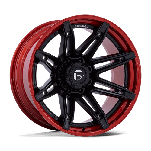 Fuel Off-Road Aluminum Wheels 22X10 Brawl FC401 Matte Black W/ Candy Red Lip