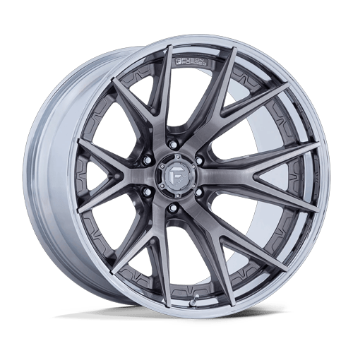 Fuel Off-Road Aluminum Wheels 17X9 Catalyst FC402 Platinum W/ Chrome Lip