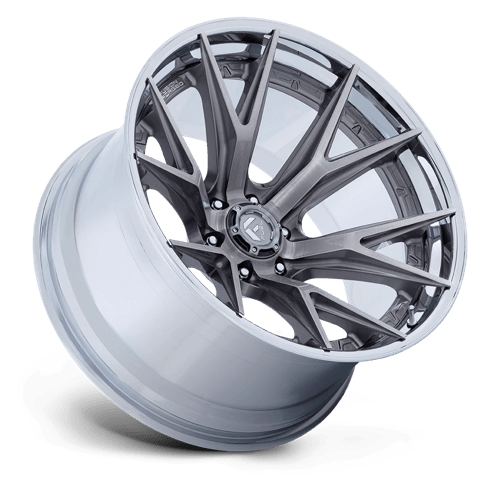 Fuel Off-Road Aluminum Wheels 24X12 Catalyst FC402 Platinum W/ Chrome Lip