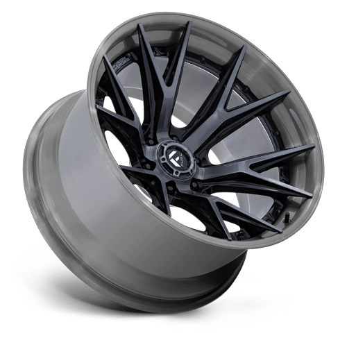 Fuel Off-Road Aluminum Wheels 20X9 Catalyst FC402 Gloss Black W/ Brushed Gray Tint Face & Lip