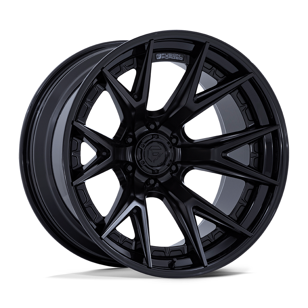 Fuel Off-Road Aluminum Wheels 20X10 Catalyst FC402 Matte Black W/ Gloss Black Lip
