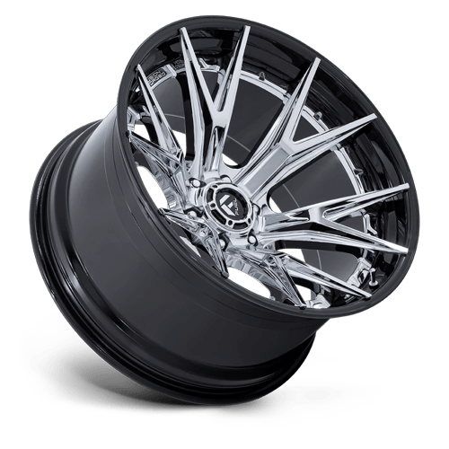 Fuel Off-Road Aluminum Wheels 20X10 Catalyst FC402 Chrome W/ Gloss Black Lip