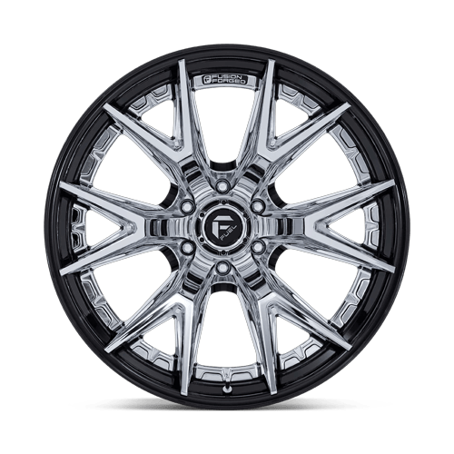 Fuel Off-Road Aluminum Wheels 24X12 Catalyst FC402 Chrome W/ Gloss Black Lip