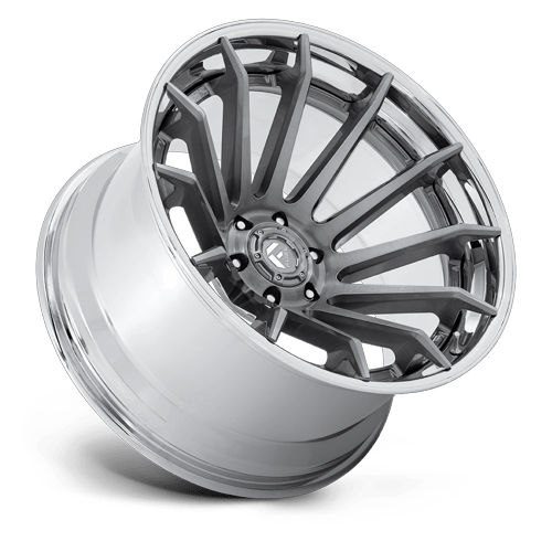 Fuel Off-Road Aluminum Wheels 20X10 Burn FC403 Platinum W/ Chrome Lip