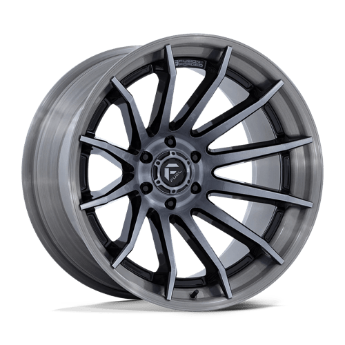 Fuel Off-Road Aluminum Wheels 24X12 Burn FC403 Gloss Black W/ Brushed Gray Tint Face & Lip
