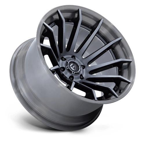 Fuel Off-Road Aluminum Wheels 20X9 Burn FC403 Gloss Black W/ Brushed Gray Tint Face & Lip