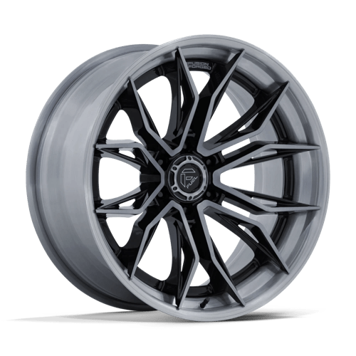 Fuel Off-Road Aluminum Wheels 20X9 Mutiny FC404 Gloss Black W/ Brushed Dark Tint