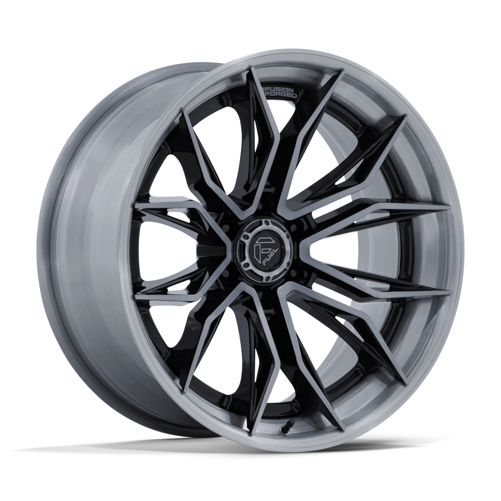 Fuel Off-Road Aluminum Wheels 20X10 Mutiny FC404 Gloss Black W/ Brushed Dark Tint