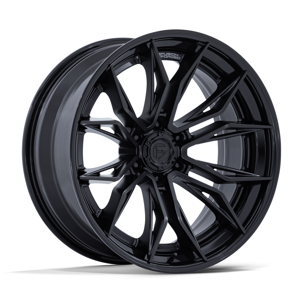 Fuel Off-Road Aluminum Wheels 22X9.5 Mutiny FC404 Matte Black W/ Gloss Black Lip