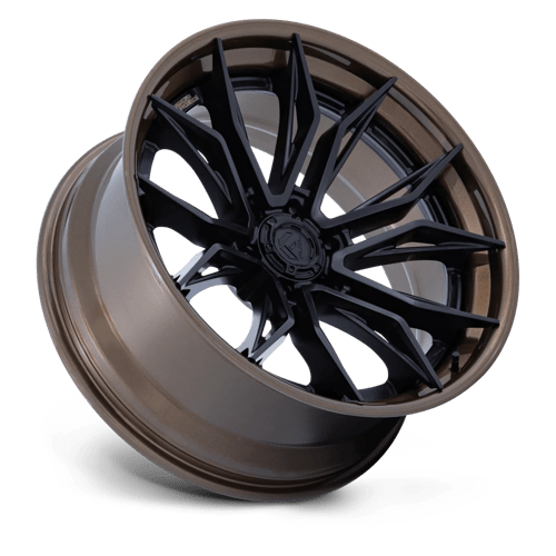 Fuel Off-Road Aluminum Wheels 20X10 Mutiny FC404 Matte Black W/ Gloss Bronze Lip