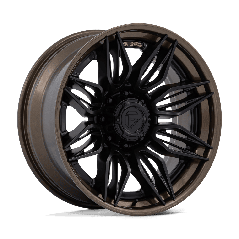 Fuel Off-Road D404 20X10 Matte Black W/ Gloss Bronze Lip 8x170 -18mm