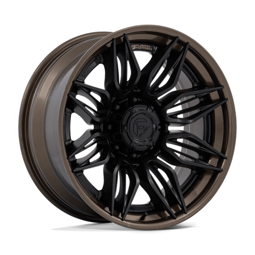 Fuel Off-Road Aluminum Wheels 20X9 Mutiny FC404 Matte Black W/ Gloss Bronze Lip