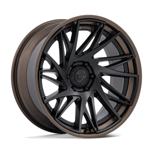 Fuel Off-Road Aluminum Wheels 24X10 Dynamo FC405 Matte Black W/ Gloss Bronze Lip