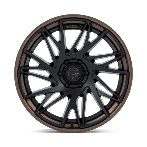 Fuel Off-Road Aluminum Wheels 24X10 Dynamo FC405 Matte Black W/ Gloss Bronze Lip