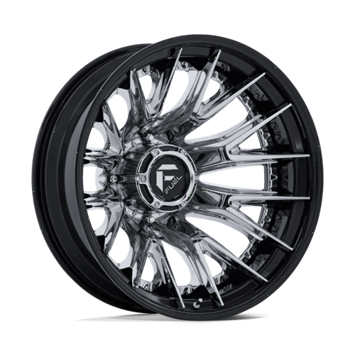 Fuel Off-Road Aluminum Wheels 20X8.25 Catalyst Dually D407 Chrome W/ Gloss Black Lip