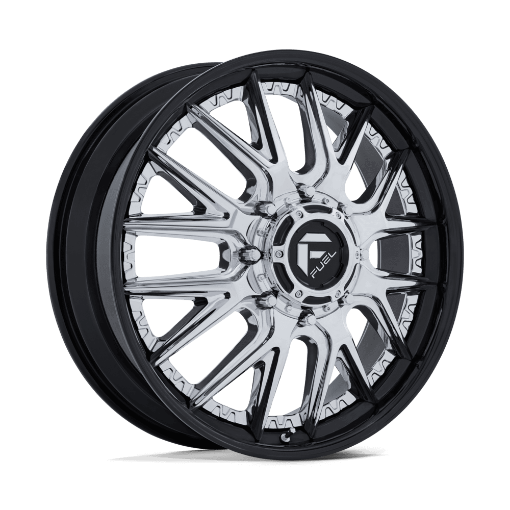 Fuel Off-Road D407 24X8.25 Chrome W/ Gloss Black Lip 8x200 +105mm