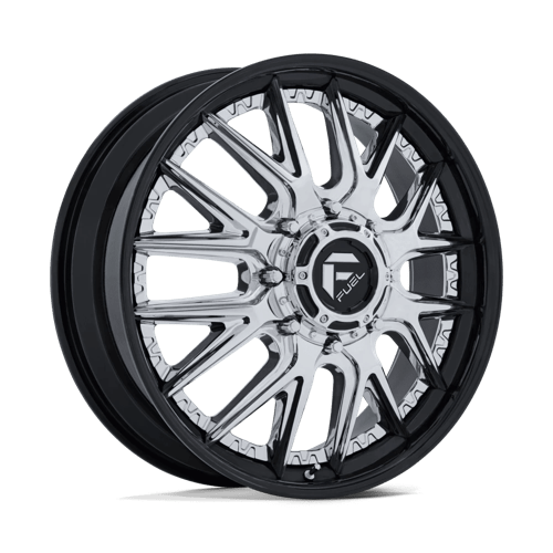 Fuel Off-Road Aluminum Wheels 22X8.25 Catalyst Dually D407 Chrome W/ Gloss Black Lip
