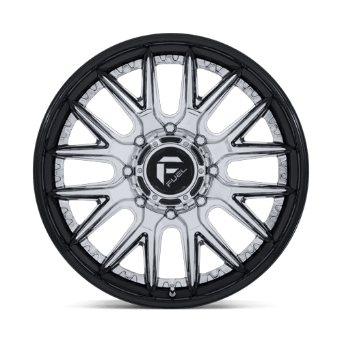 Fuel Off-Road D407 24X8.25 Chrome W/ Gloss Black Lip 8x210 +105mm