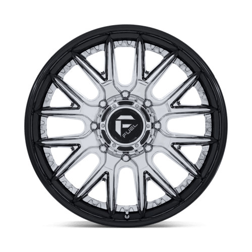 Fuel Off-Road Aluminum Wheels 22X8.25 Catalyst Dually D407 Chrome W/ Gloss Black Lip