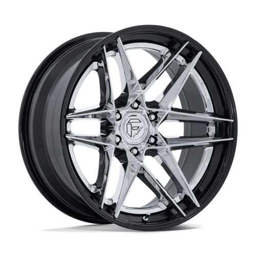 Fuel Off-Road Aluminum Wheels 20X10 Flight FC408 Chrome W/ Gloss Black Lip