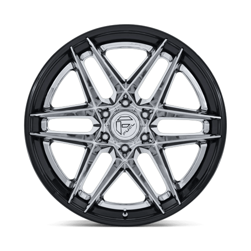 Fuel Off-Road Aluminum Wheels 22X10 Flight FC408 Chrome W/ Gloss Black Lip