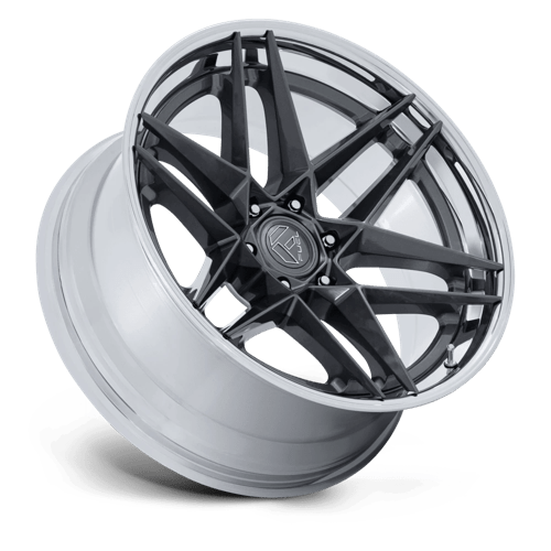 Fuel Off-Road Aluminum Wheels 20X9 Flight FC408 Gloss Gunmetal W/ Chrome Lip