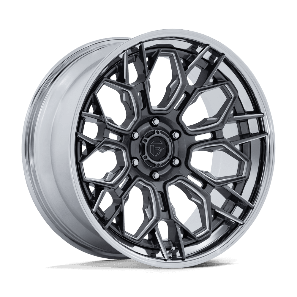 Fuel Off-Road Aluminum Wheels 20X9 Hive FC409 Gloss Gunmetal W/ Chrome Lip