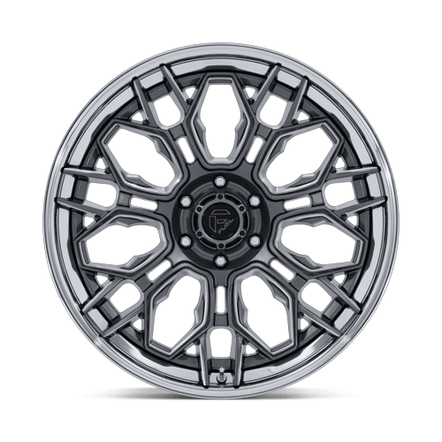 Fuel Off-Road Aluminum Wheels 20X9 Hive FC409 Gloss Gunmetal W/ Chrome Lip
