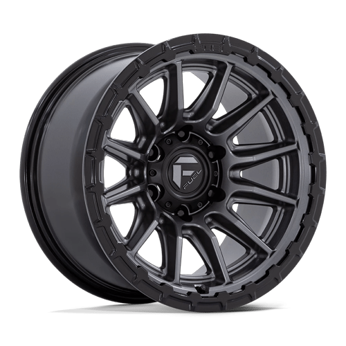 Fuel Off-Road Aluminum Wheels 17X9 Piston FC866 Matte Gunmetal W/ Gloss Black Lip