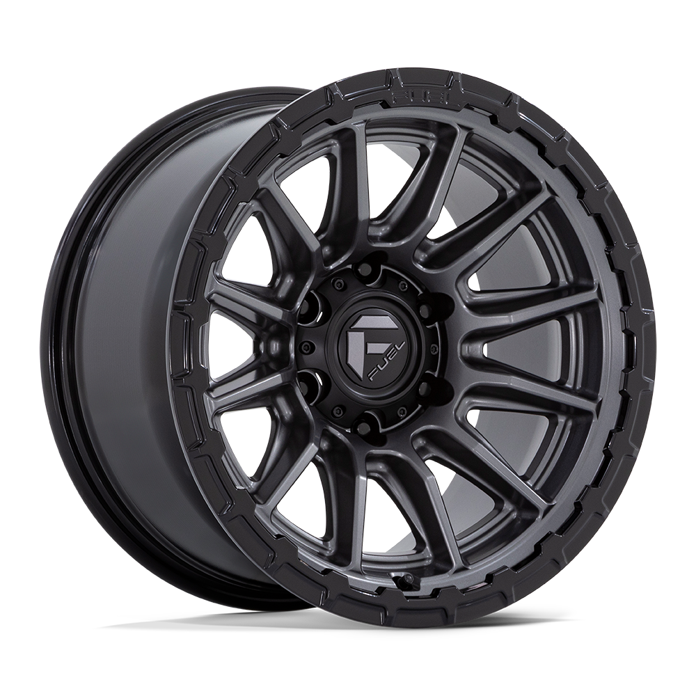 Fuel Off-Road Aluminum Wheels 20X10 Piston FC866 Matte Gunmetal W/ Gloss Black Lip