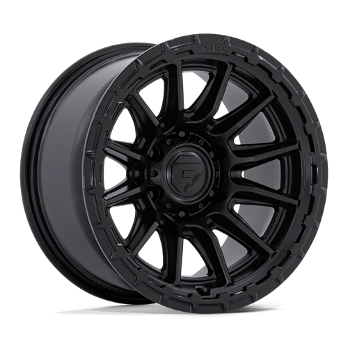 Fuel Off-Road Aluminum Wheels 22X10 Piston FC866 Blackout W/ Gloss Black Lip