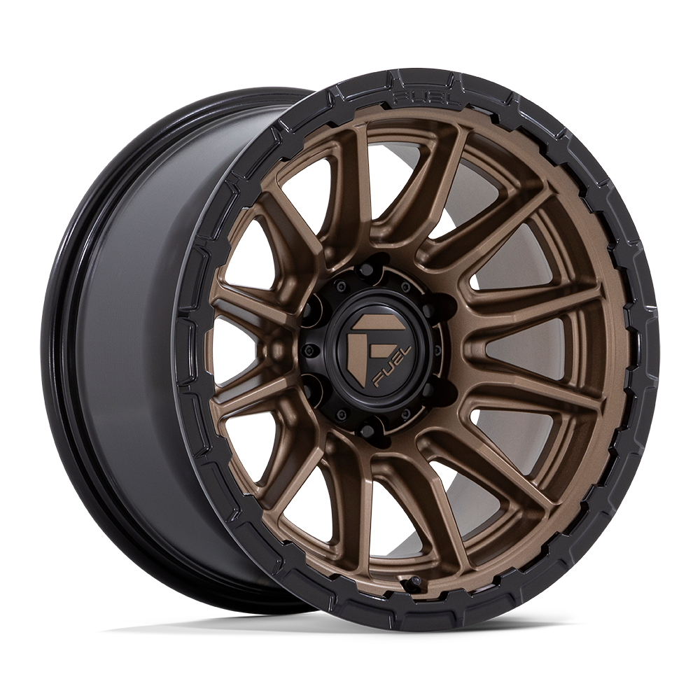 Fuel Off-Road Aluminum Wheels 20X10 Piston FC866 Matte Bronze W/ Gloss Black Lip