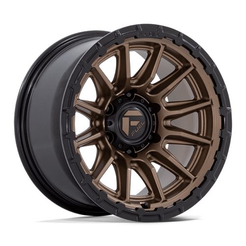 Fuel Off-Road Aluminum Wheels 22X10 Piston FC866 Matte Bronze W/ Gloss Black Lip