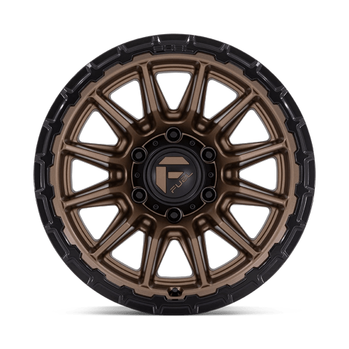 Fuel Off-Road D866 20X9 Matte Bronze W/ Gloss Black Lip 6x139.7 +1mm