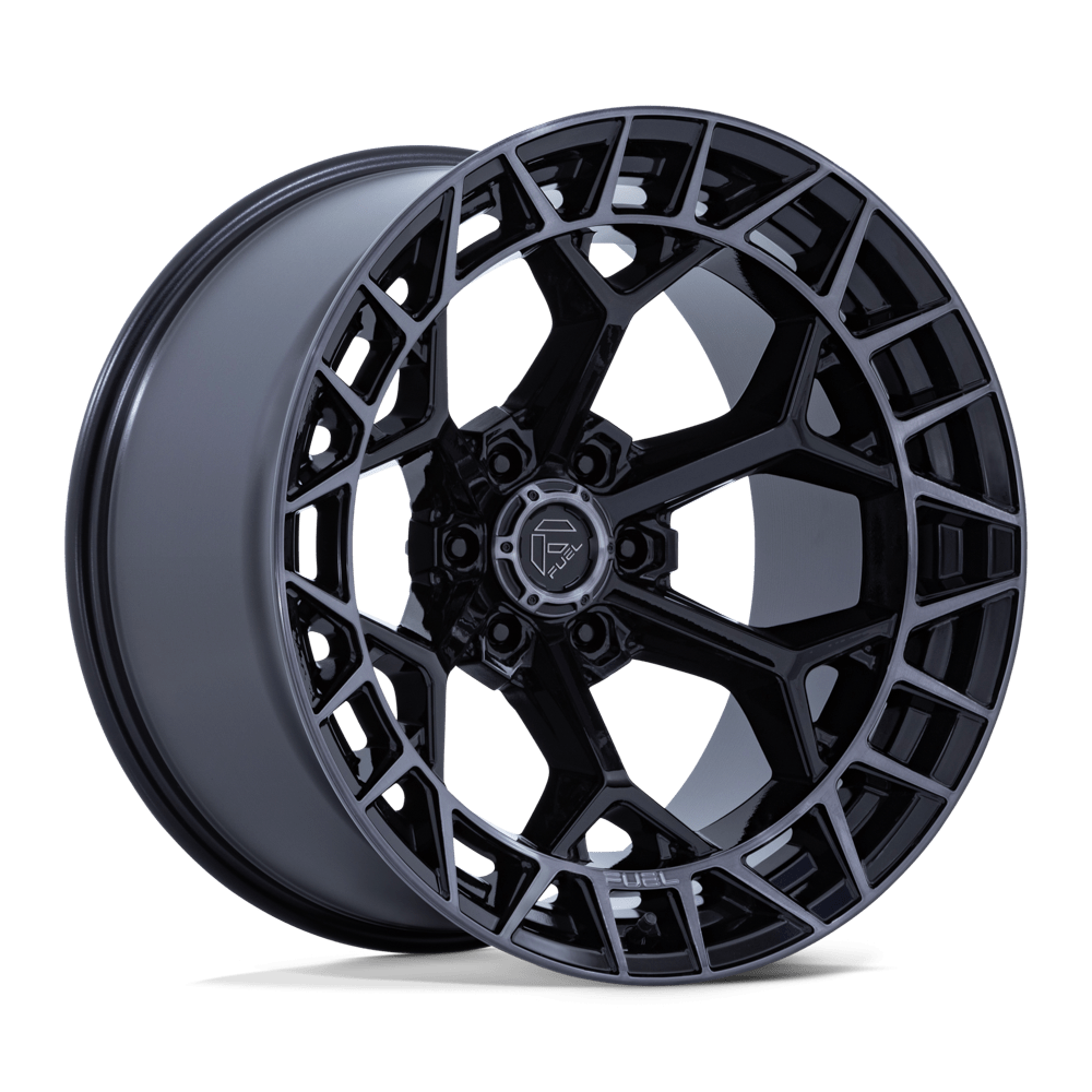 Fuel Off-Road Aluminum Wheels 20X10 Charger FC873 Gloss Black W/ Brushed Dark Tint