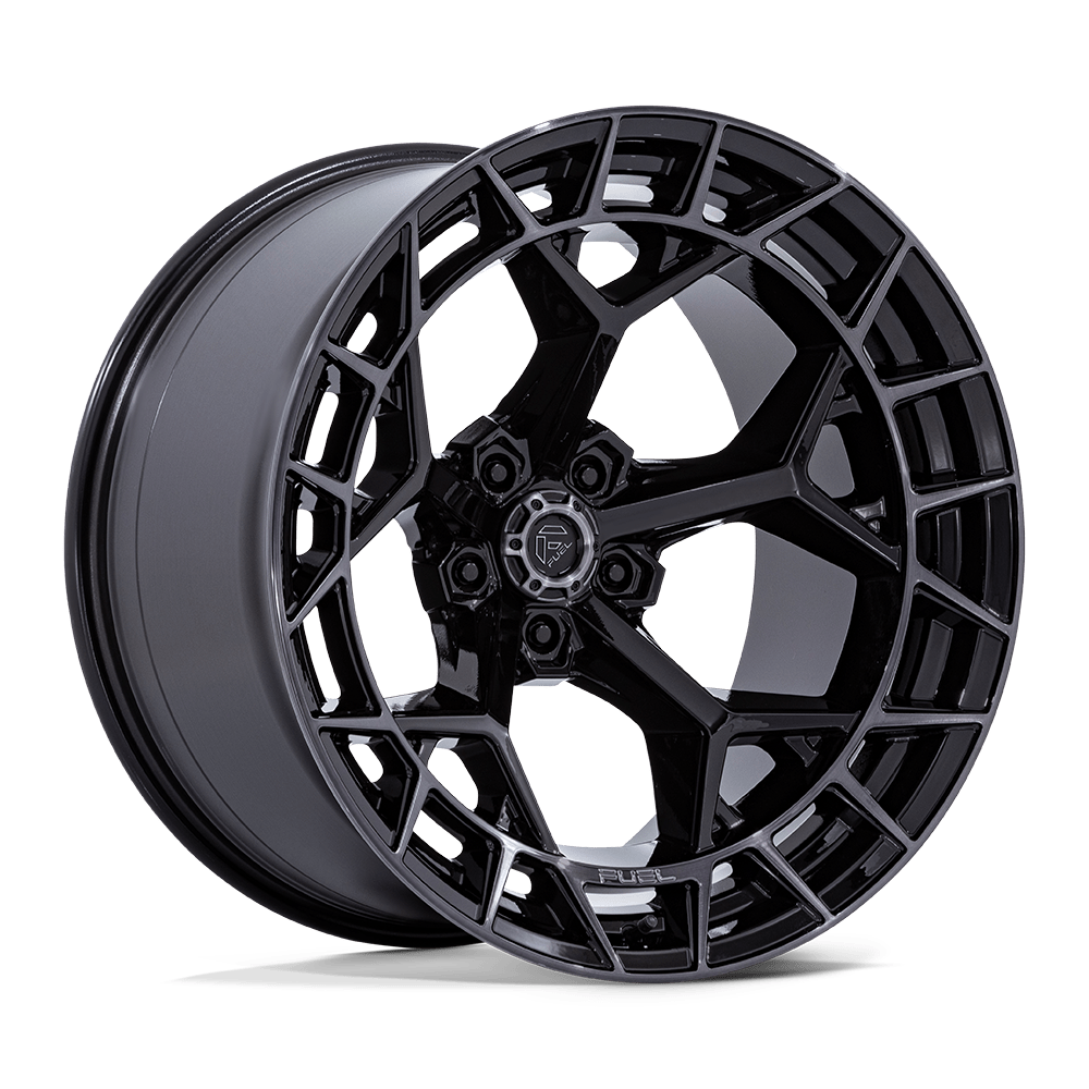 Fuel Off-Road Aluminum Wheels 22X12 Charger FC873 Gloss Black W/ Brushed Dark Tint