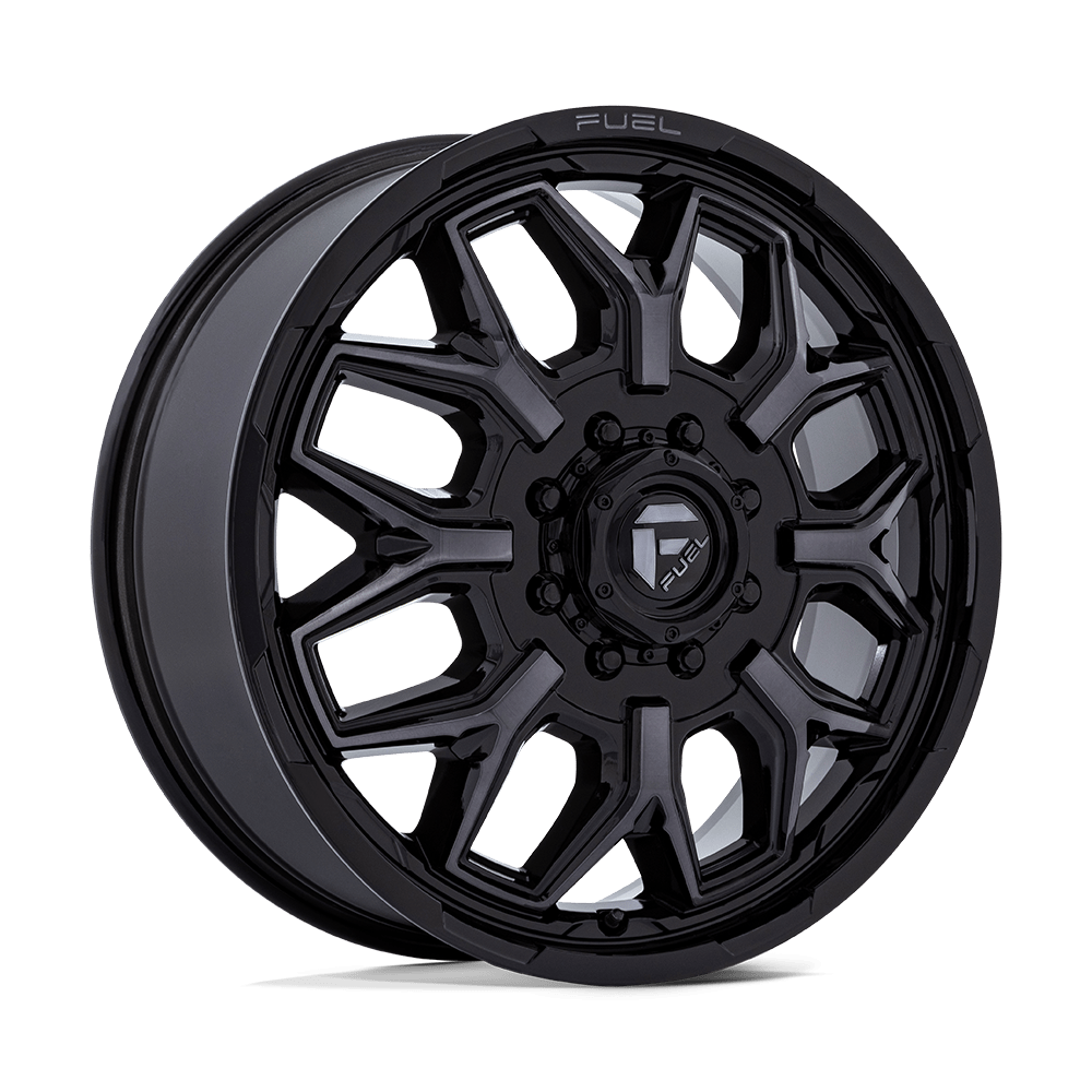 Fuel Off-Road D875 20X8.25 Gloss Black Brushed Face W/ Gray Tint 8x210 +104mm
